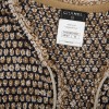 CHANEL vest in gold, navy and ecru knit size 36FR
