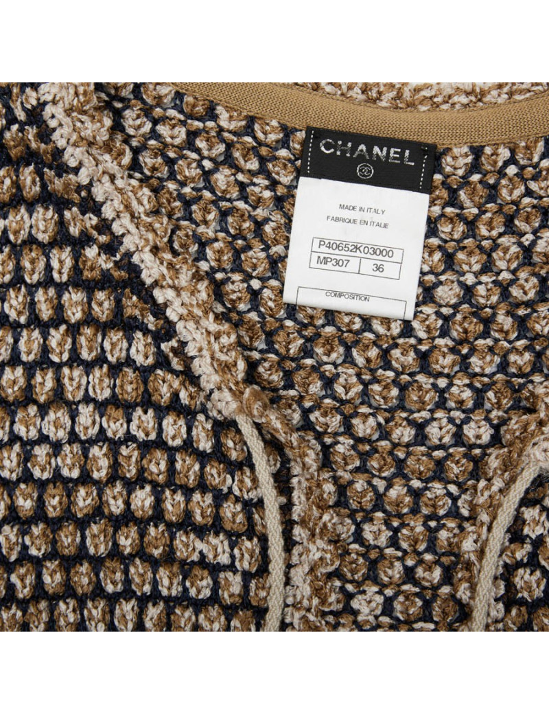 Gilet CHANEL T 36 en tricot multicolore