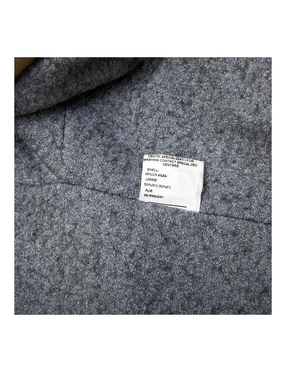 Trench AVA ADORE en toile kaki et poches en renard