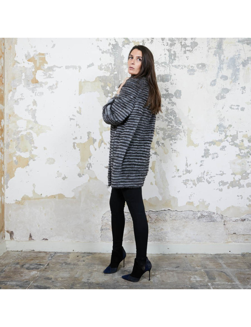 Manteau MAX &MOI  de MAX MARA en vison gris