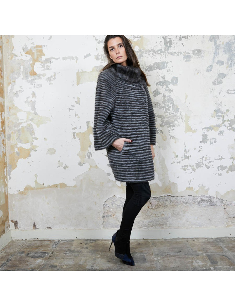 Manteau MAX &MOI  de MAX MARA en vison gris