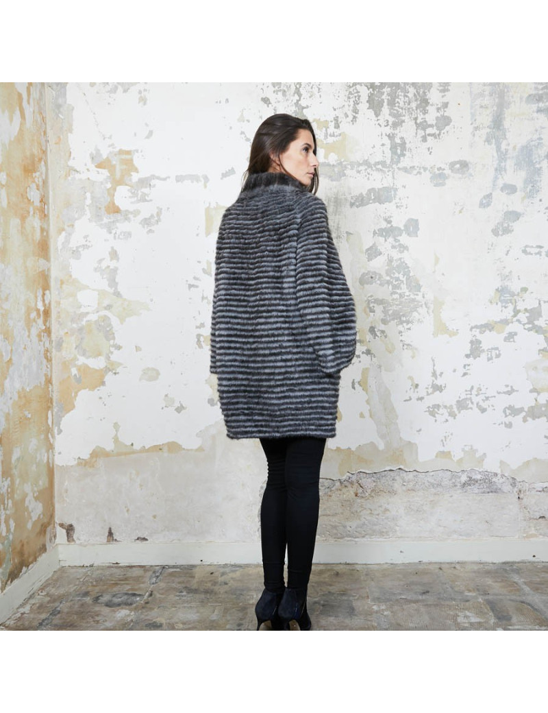 Manteau MAX &MOI  de MAX MARA en vison gris