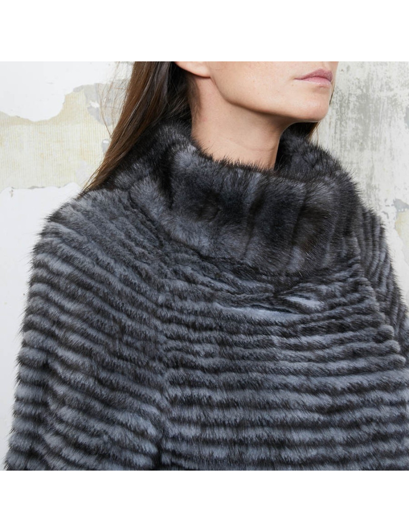 Manteau MAX &MOI  de MAX MARA en vison gris