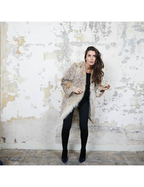 Veste en fourrure sans marque