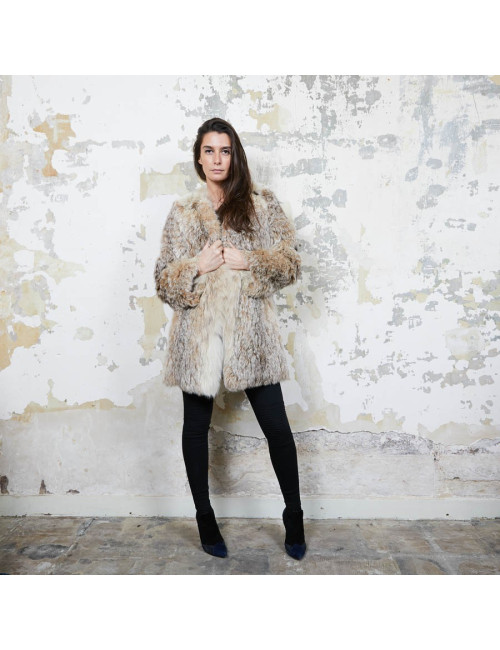 Veste en fourrure sans marque