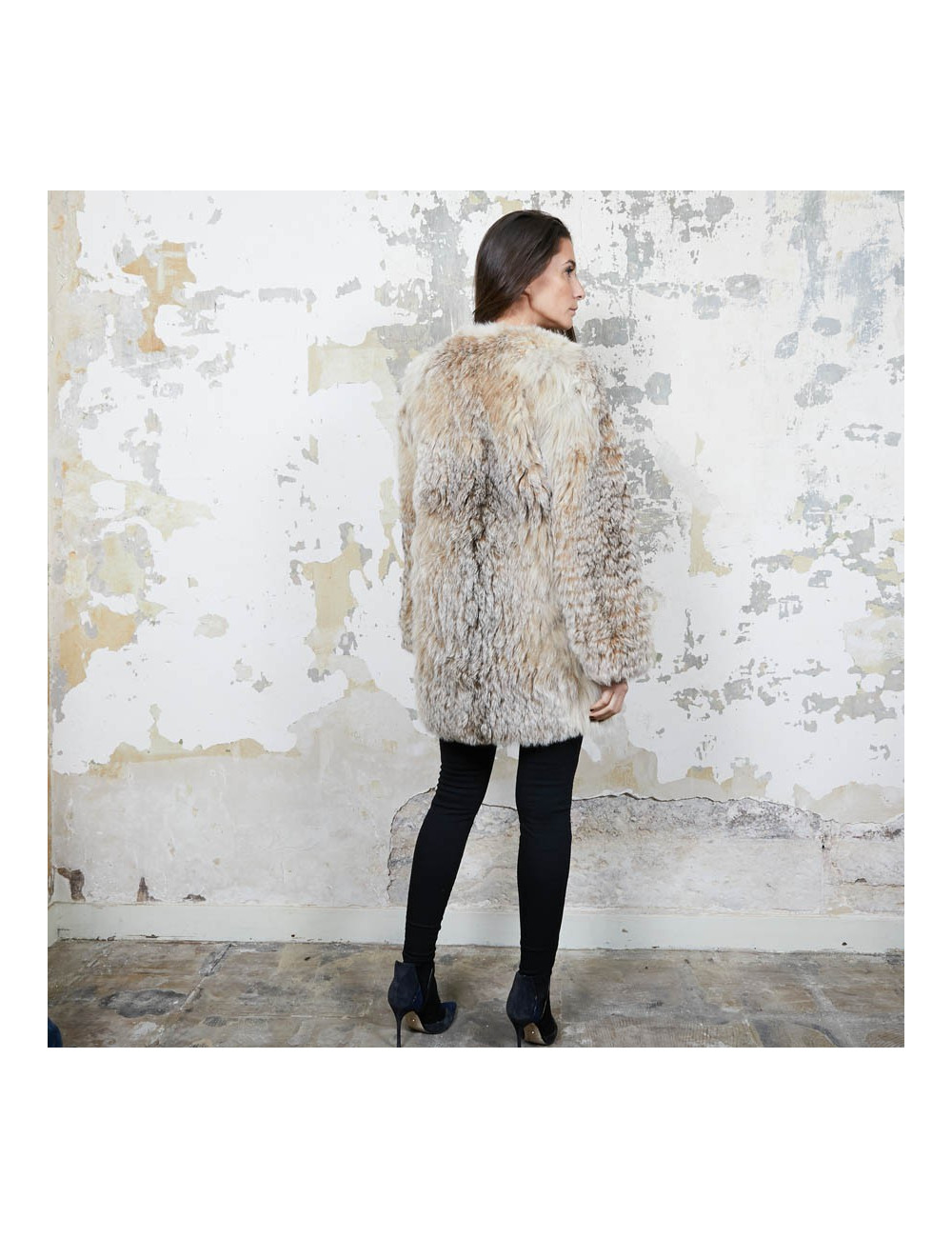 Veste en fourrure sans marque