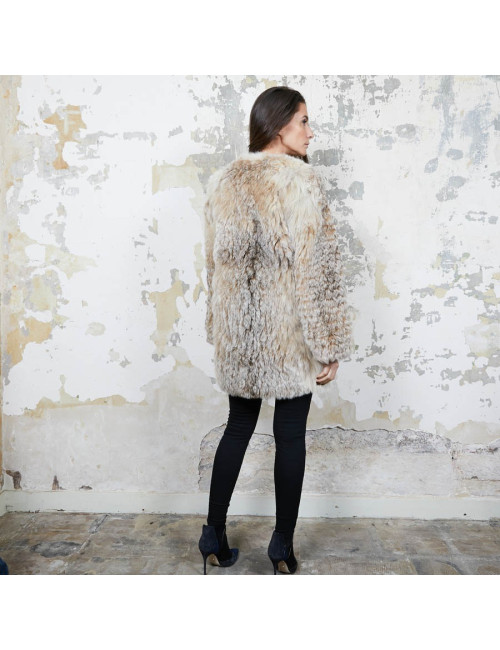 Veste en fourrure sans marque