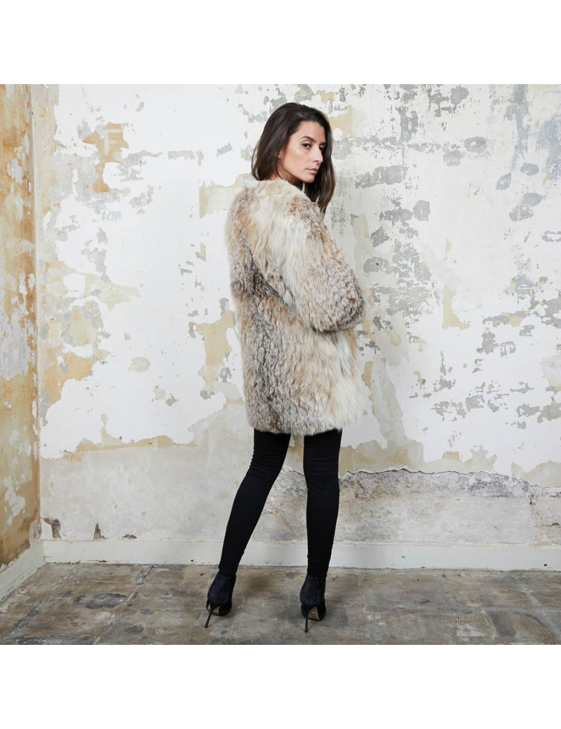 Veste en fourrure sans marque