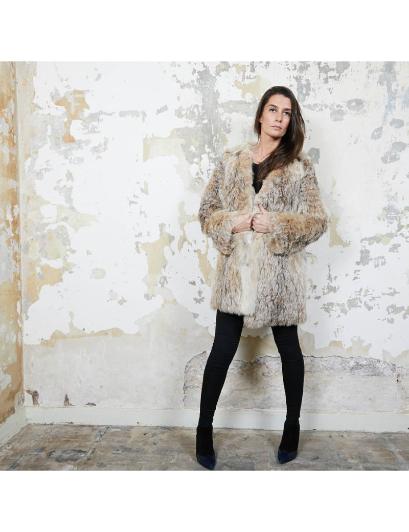 Veste en fourrure sans marque