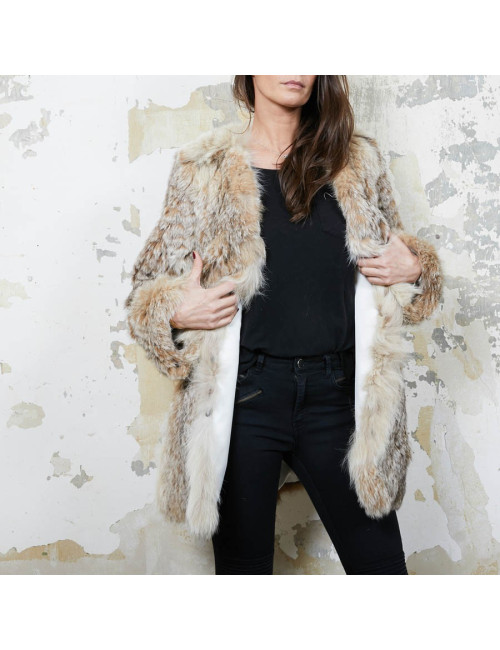 Veste en fourrure sans marque