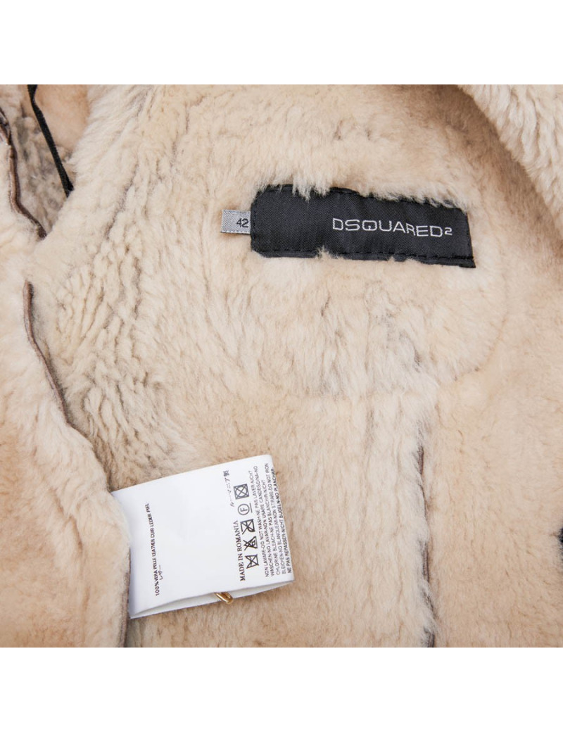 Veste DSQUARDED peau lainée