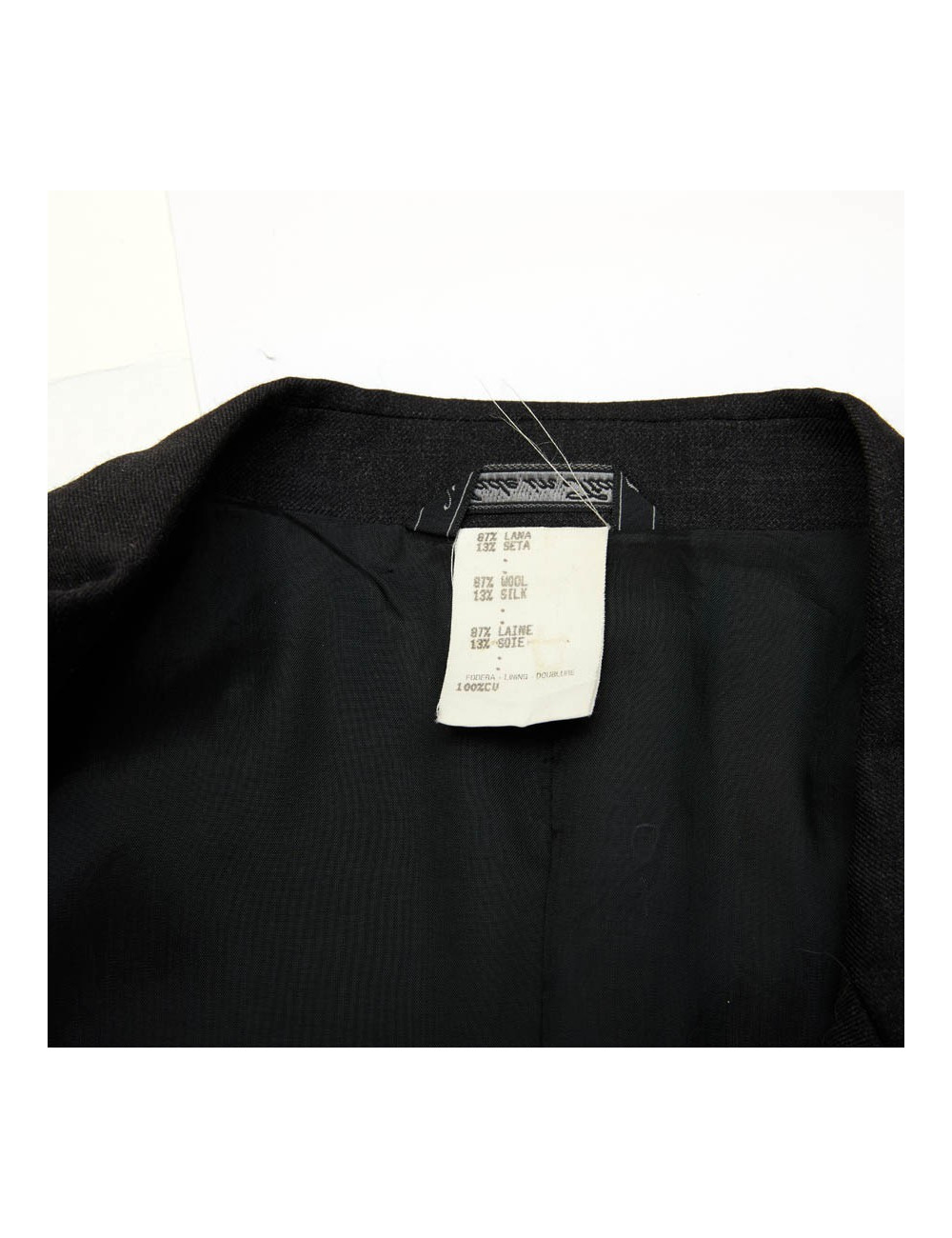 Blazer GIANNI VERSACE Couture en laine et  soie noire