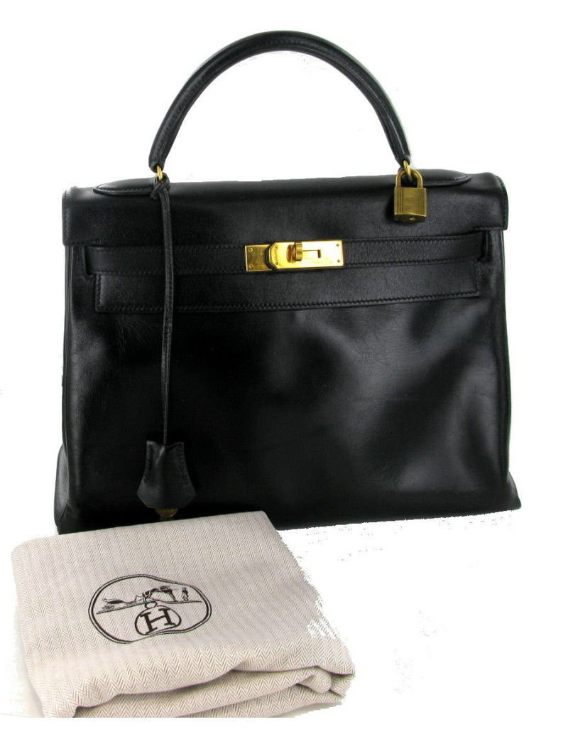 Kelly 32 vintage en box noir