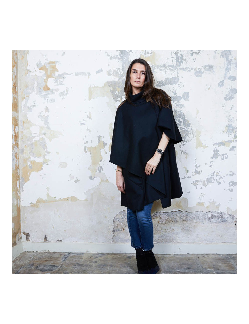 Manteau cape mi-longue taille 34 "Paris-Shangai" CHANEL