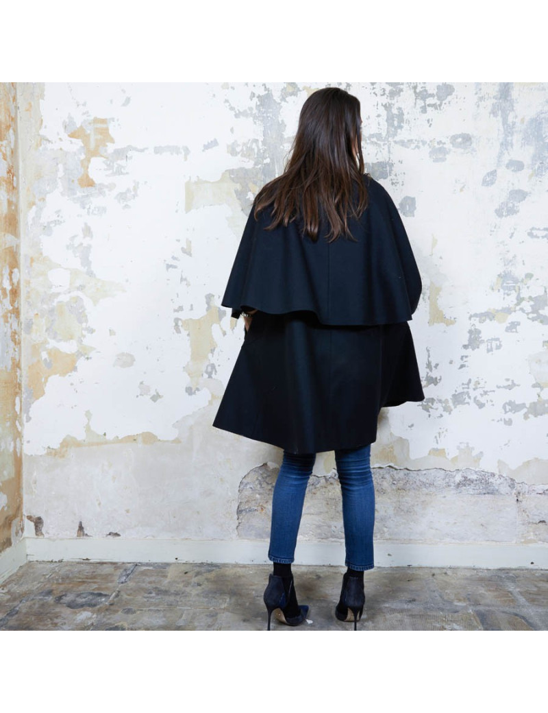 Manteau cape mi-longue taille 34 "Paris-Shangai" CHANEL