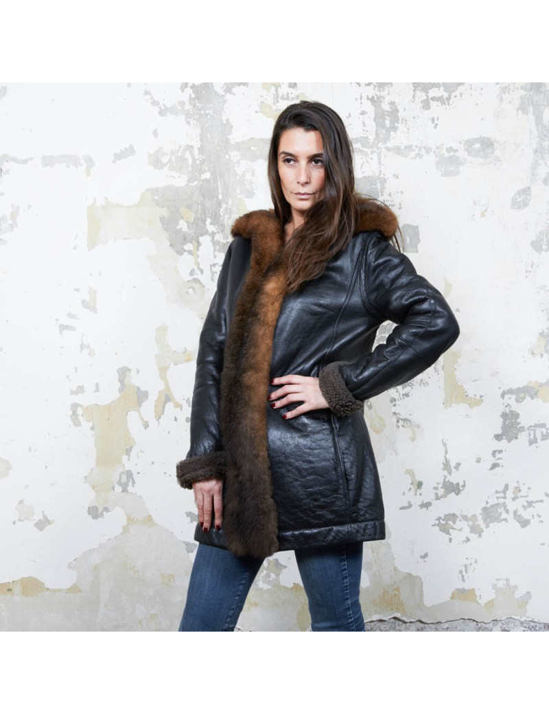 Veste BALENCIAGA peau retourné