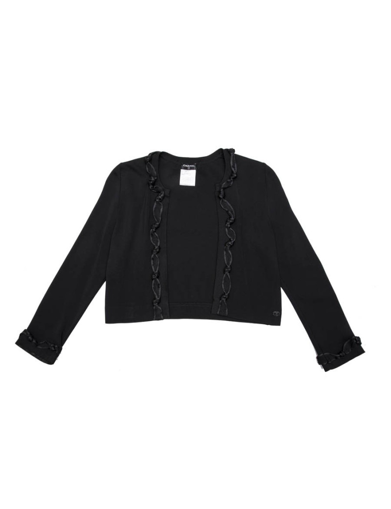 Gilet court 36 CHANEL noir