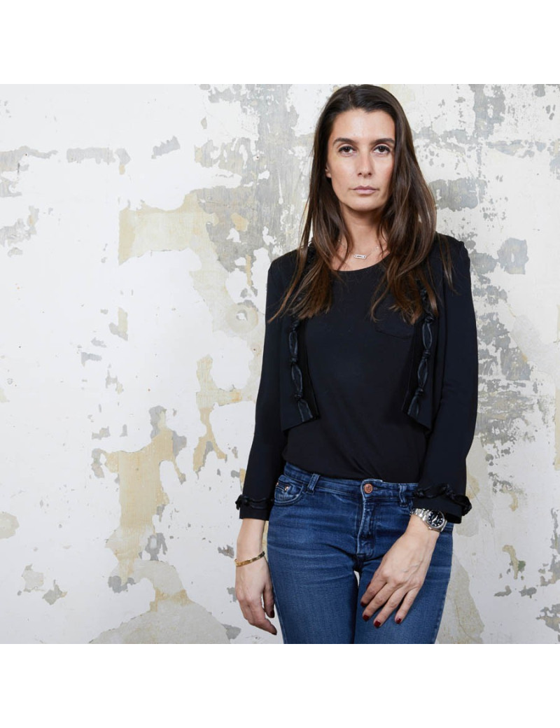 Gilet court 36 CHANEL noir