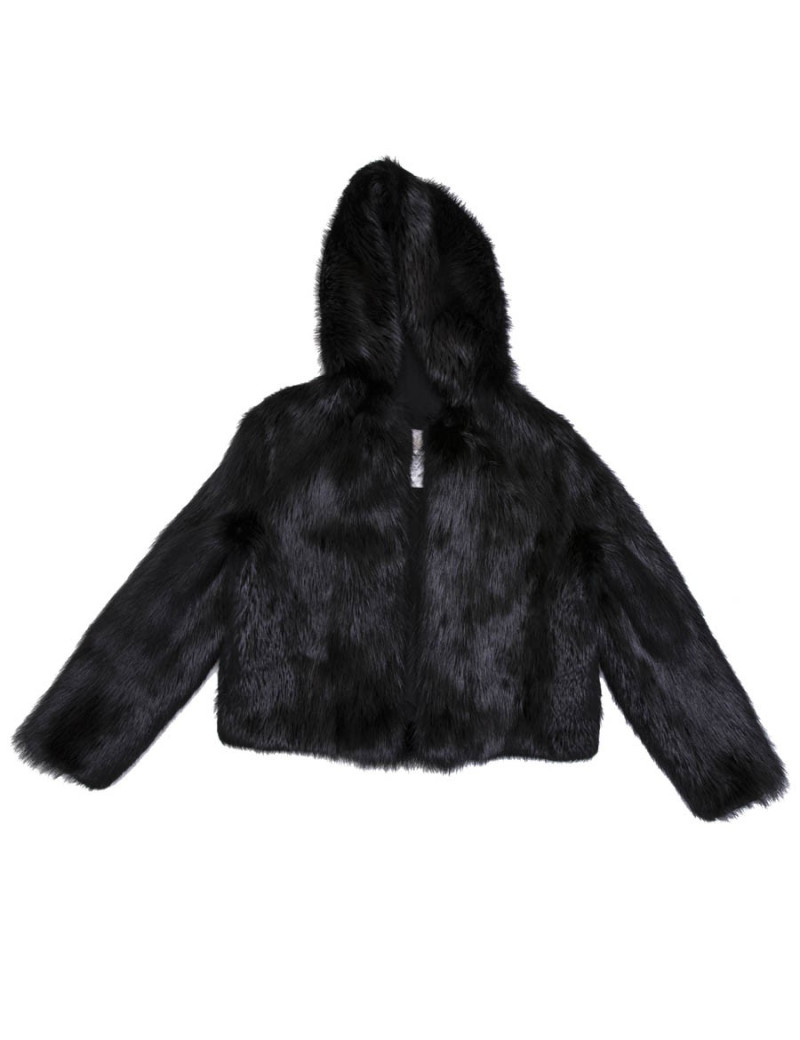 Veste T 38 CHLOE en Castor noir brillant