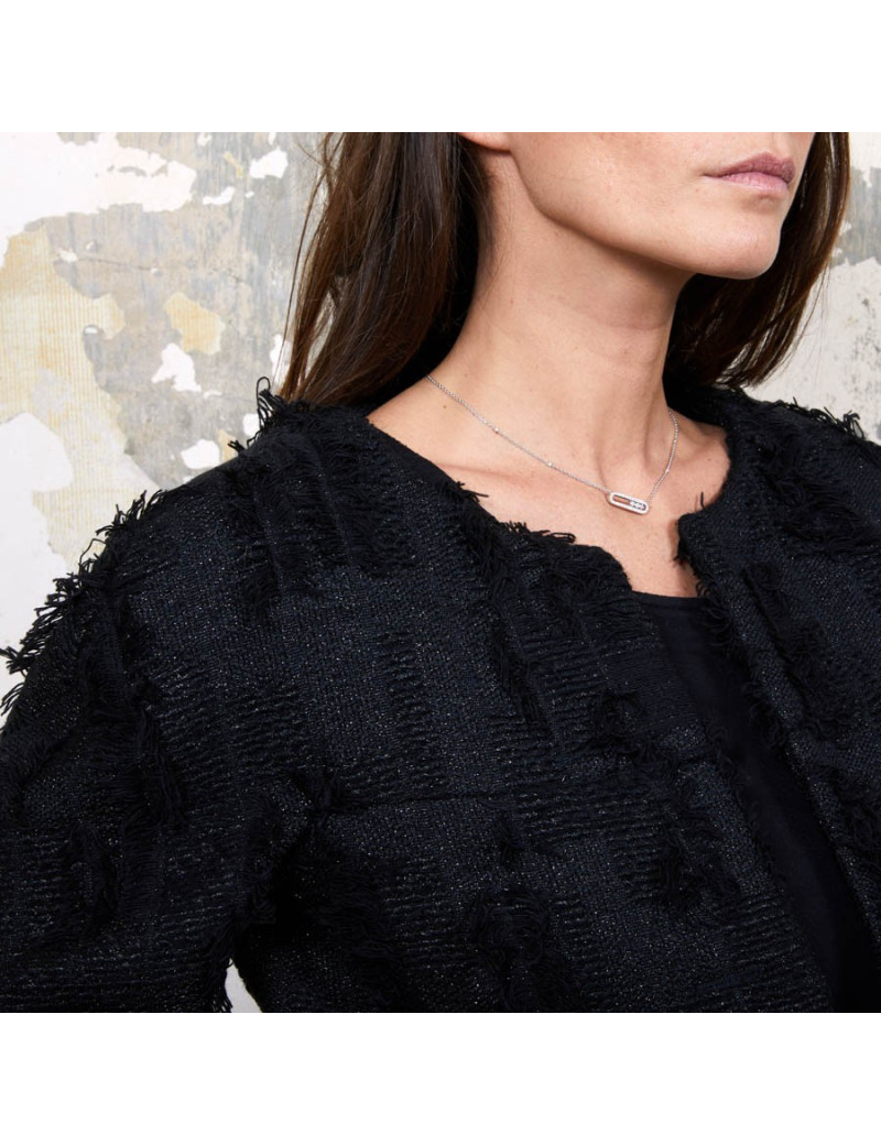 Veste courte T 38 CHANEL noir