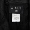 CHANEL dress jacket in black cotton and cashmere size 36FR