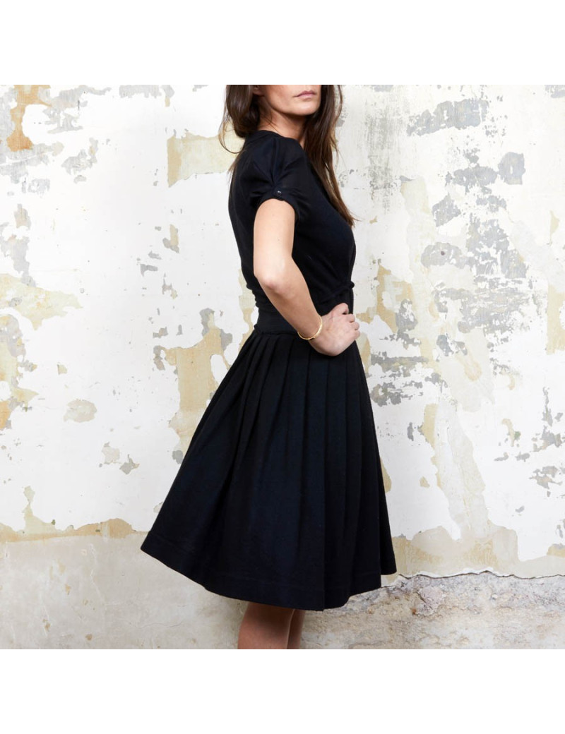 Robe VIKTOR & ROLF T 36 FR en laine noire