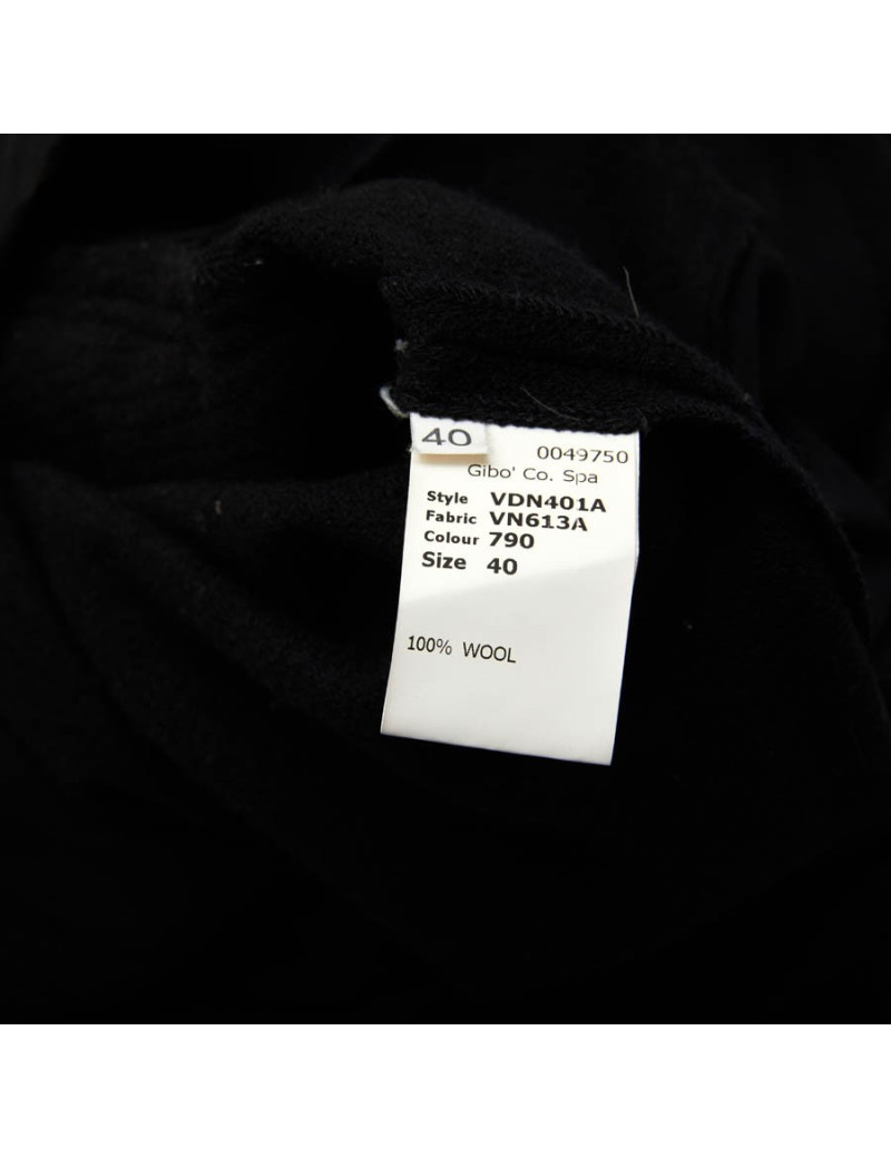 VIKTOR & ROLF T 40IT short sleeves dress in black wool