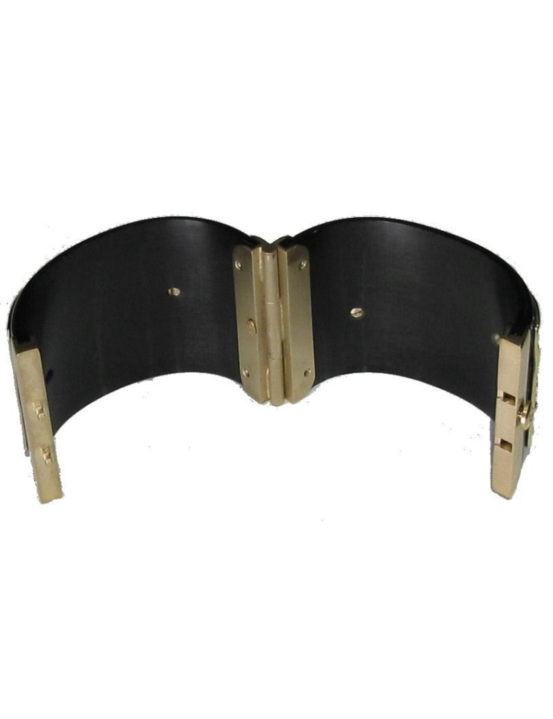 Manchette CHANEL noire "branchages strasés"