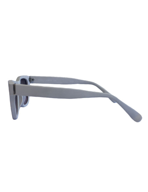 Lunettes de soleil LINDA FARROW LUXE en plastique gris mat