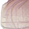 CHANEL shawl with small fringes in pink and white cotton and silk