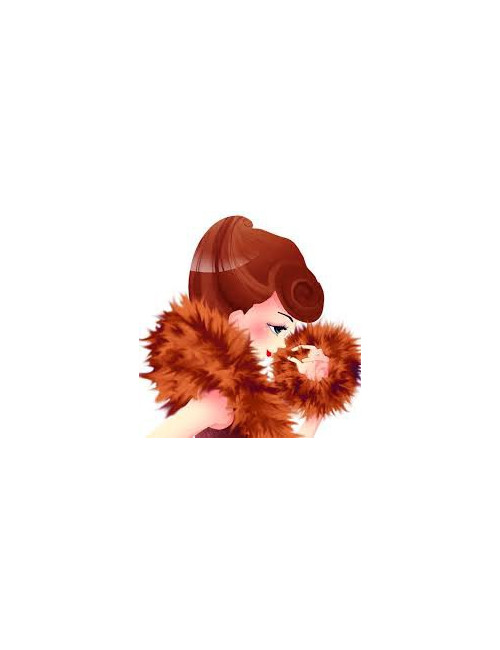 Veste Sans marque en fourrure fauve avec sa toque