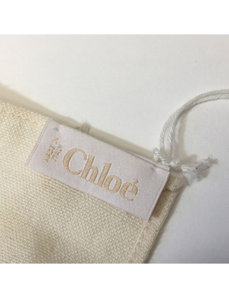  Etole CHLOE en laine et soie écru