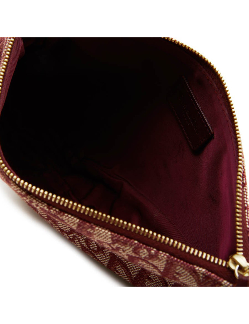 Sac "selle" CHRISTIAN DIOR monogram bordeaux