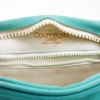 COURREGES vintage bag in turquoise canvas