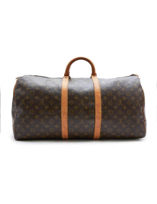 Sac Keepall 55 LOUIS VUITTON toile monogram marron