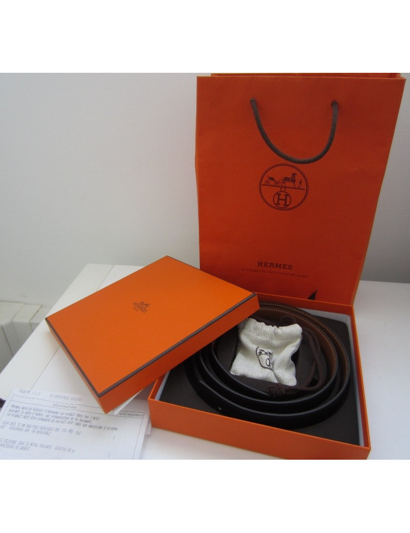 Ceinture HERMES réversible T 85