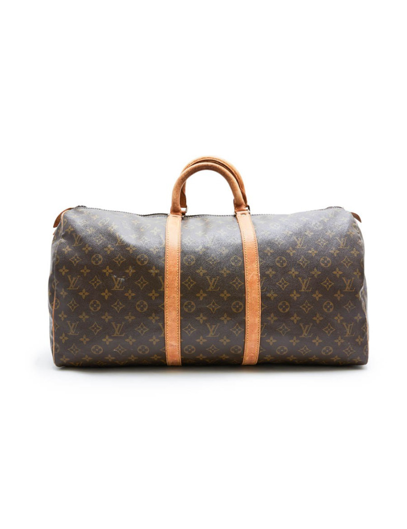 LOUIS VUITTON Keepall 55 bag in brown monogram canvas