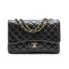 CHANEL Jumbo bag in black quilted smooth lamb leather