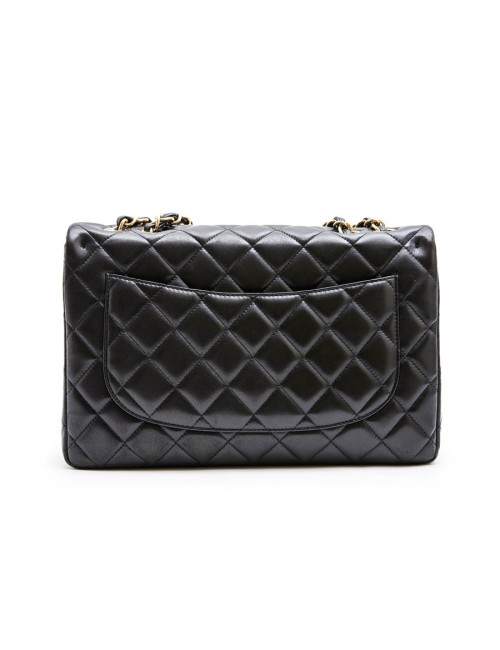 Sac Jumbo CHANEL cuir matelassé noir