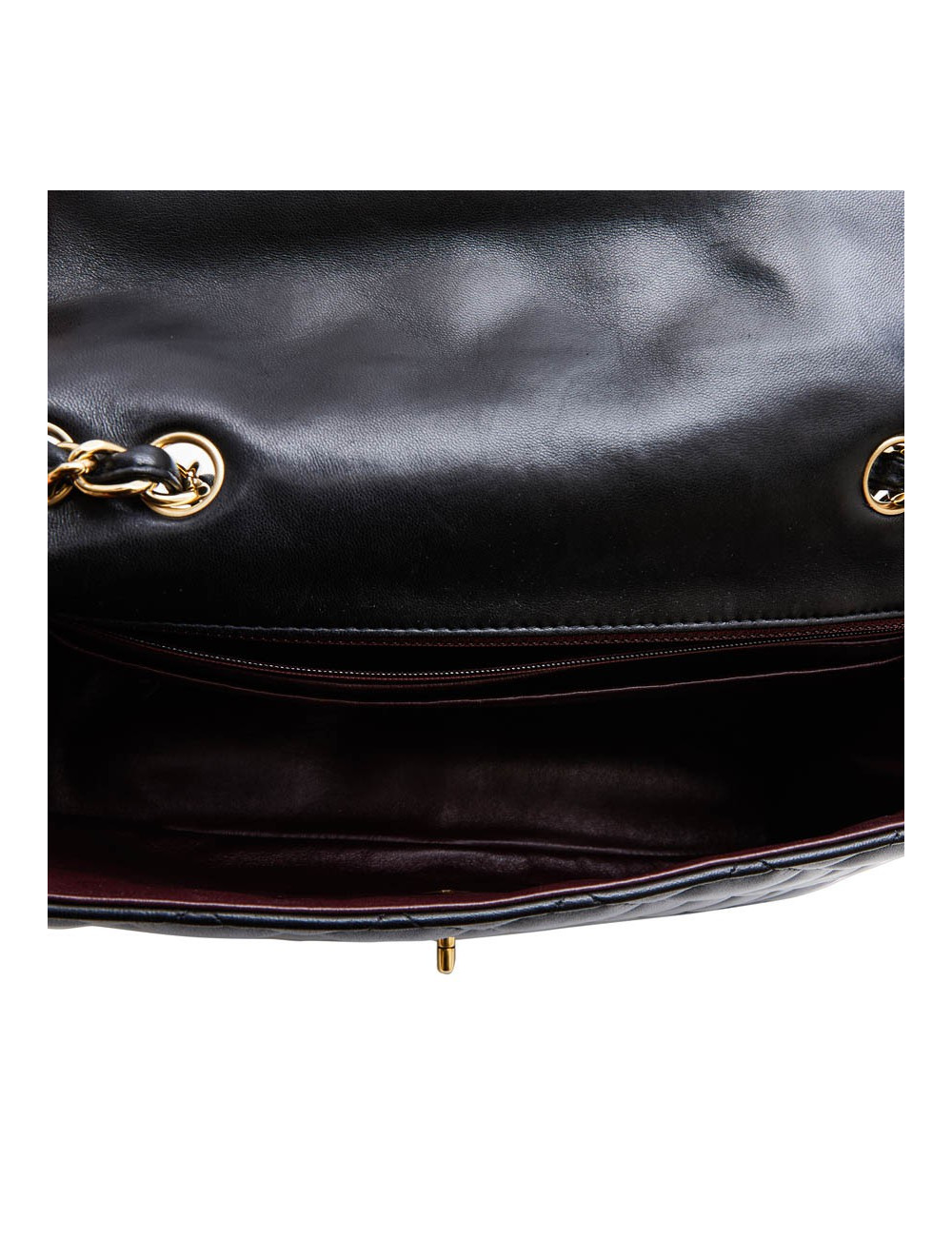 CHANEL Jumbo bag in black quilted smooth lamb leather