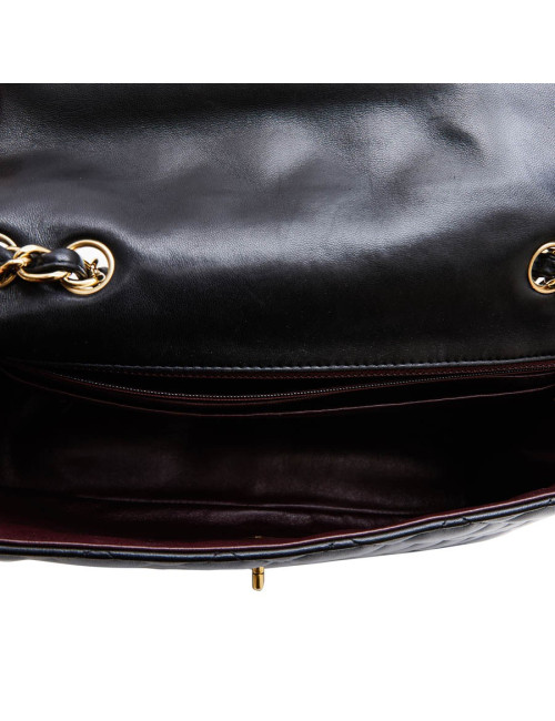 Sac Jumbo CHANEL cuir matelassé noir