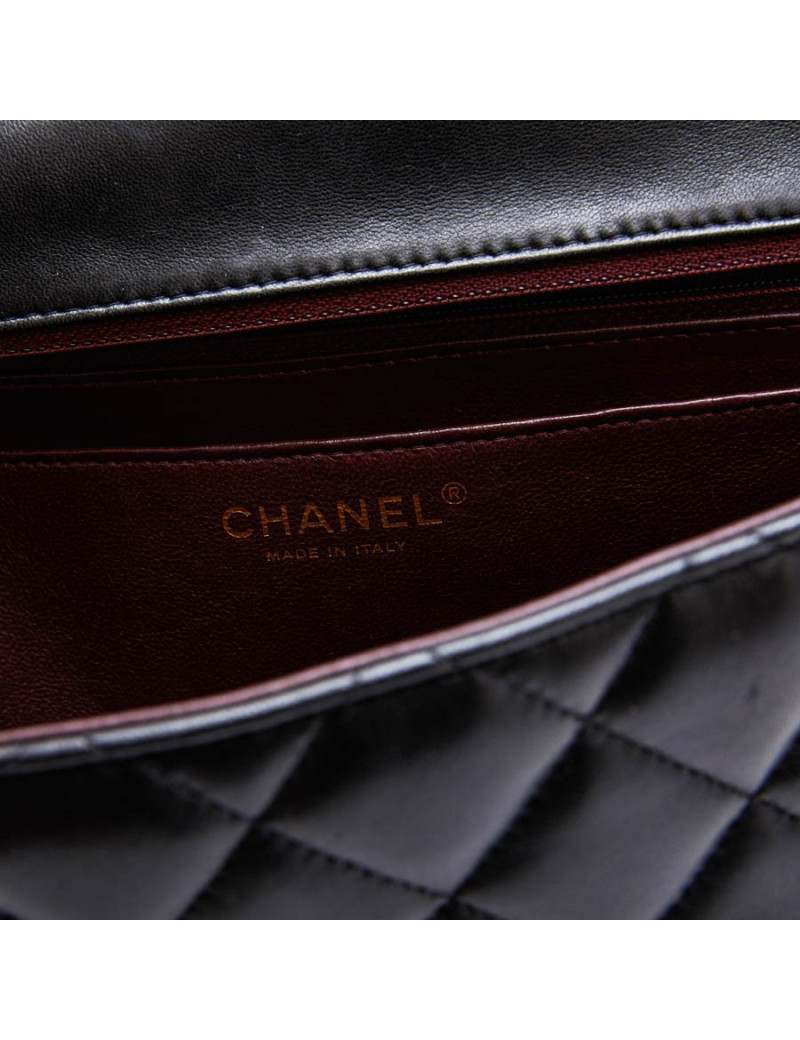 CHANEL Jumbo bag in black quilted smooth lamb leather