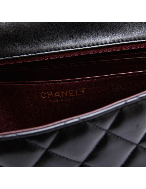 Sac Jumbo CHANEL cuir matelassé noir
