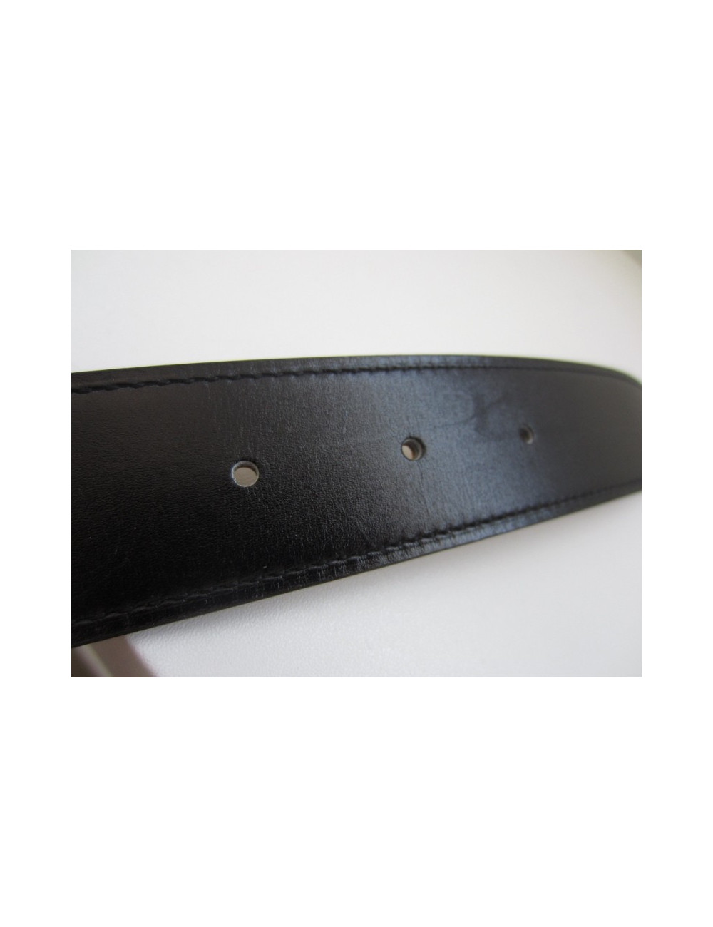 Ceinture HERMES réversible noir/gold T 85