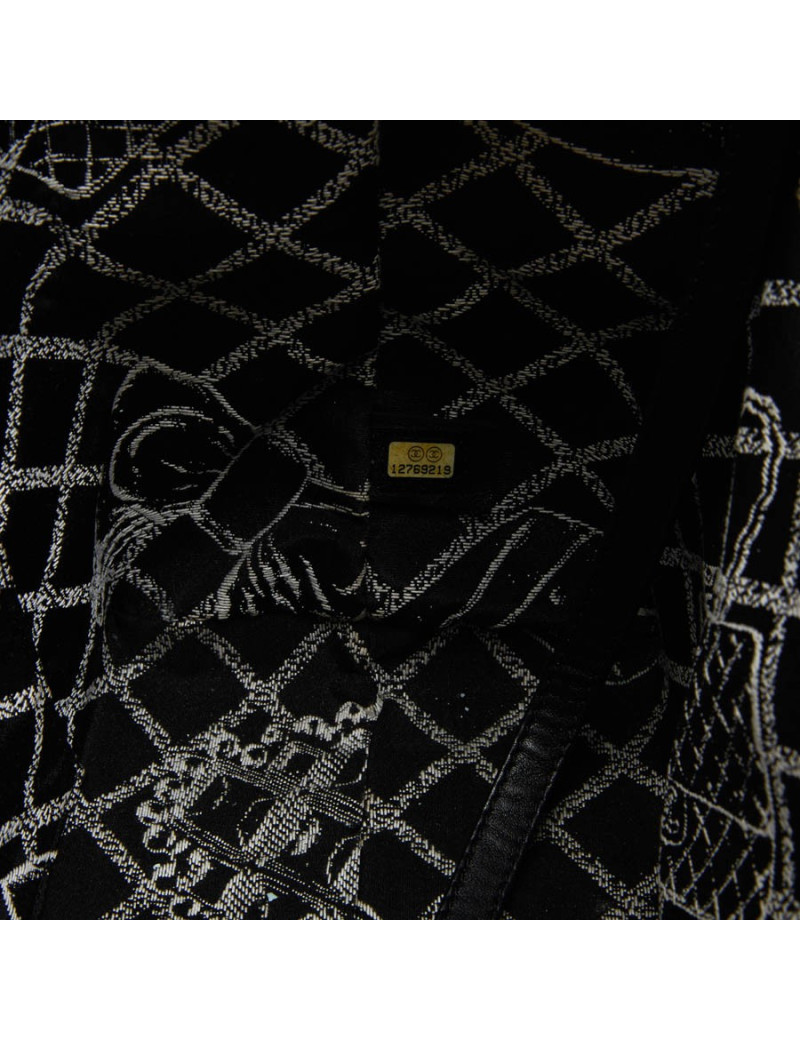 Sac CHANEL cuir lisse noir