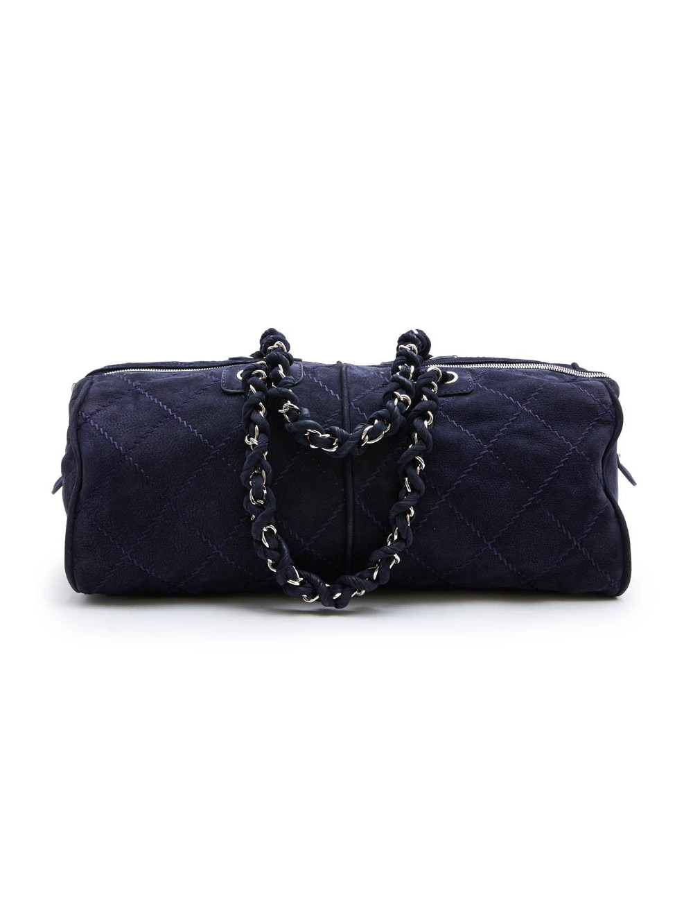 Sac CHANEL veau velours bleu marine