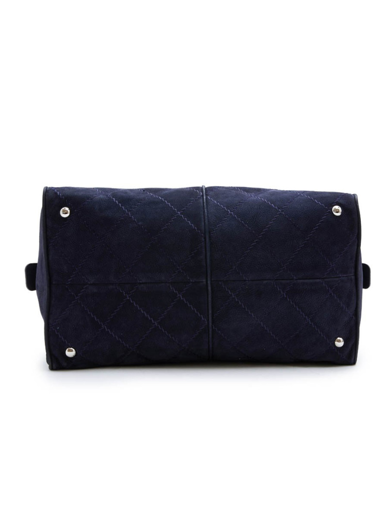 Sac CHANEL veau velours bleu marine