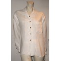 CHANEL white linen blouse
