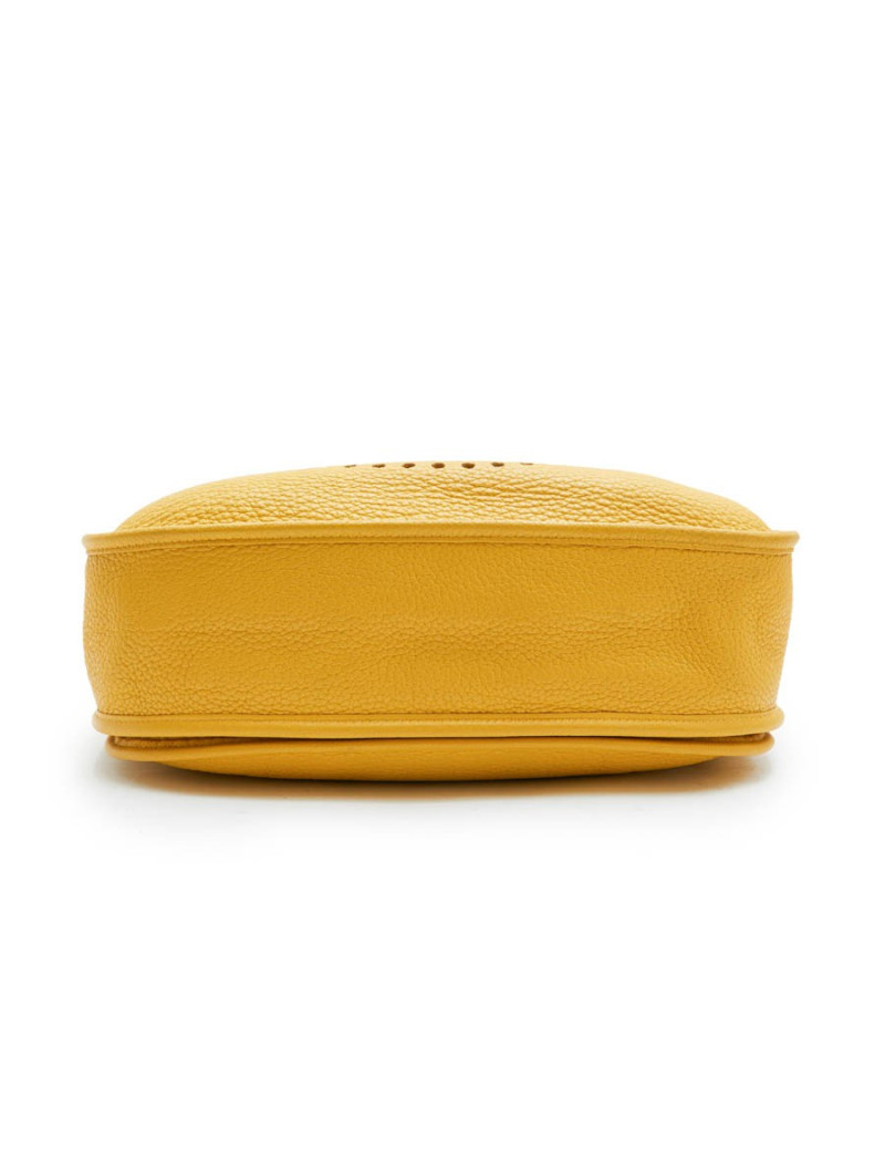 HERMES Evelyn II bag in yellow togo grained leather