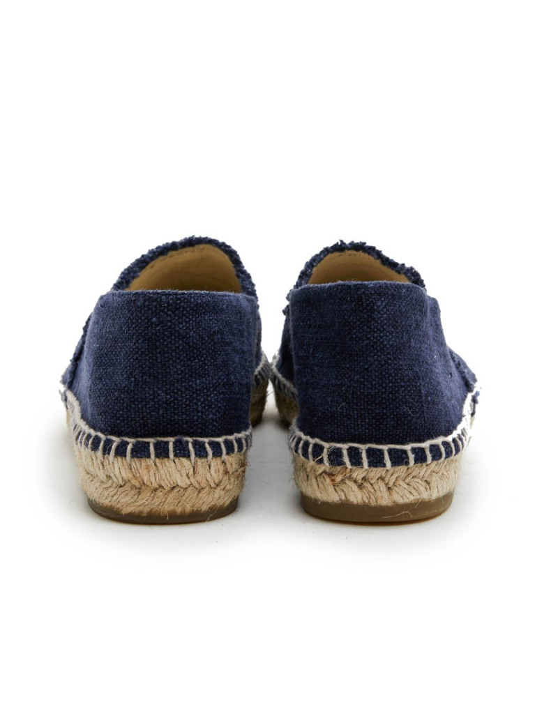 Espadrilles CHANEL bicolore bleu et noir